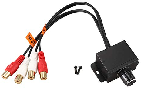 Liseng Lc-1 - Controllo del volume, convertitore audio Bass RCA Gain, colore nero
