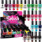 Splash 24 x Nail Polish Varnish Set 24 Different Modern Colours Quick Drying (Set A)