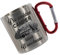 Crealuxe Edelstahltasse mit Karabiner - Die Coolsten Camper heißen Wunschname - 330ml, Tasse personalisiert, Kaffeetasse, Bürotasse, Metalltasse mit Name