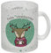 Frohe Weihnachten Glas Tasse mit süßem Rentier zur Weihnachtszeit für deinen Glühwein oder als Geschenk zum Wichteln für Freunde, Familie und Kollegen Glas Tasse Als Geschenk für