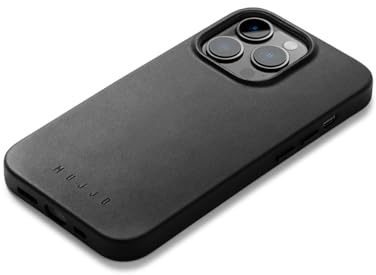 Mujjo Lederhülle für iPhone 14 Pro Max | MagSafe-Hülle | Apple iPhone 14 Pro Max MagSafe Hülle für iPhone 14 Pro Max aus Leder mit MagSafe, Hülle für Apple iPhone 14 Pro Max