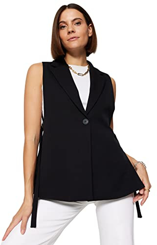 TRENDYOL Damen Double-breasted Plain Regular Vest Sweater (1er Pack)
