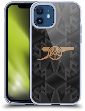 Head Case Designs Officially Licensed Arsenal FC Away 2022/23 Crest Kit Soft Gel Case Compatible With Apple iPhone 12 / iPhone 12 Pro