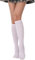 FGFD&OU Calzini da Ginocchio Coscia da Donna Sopra il Ginocchio Lunghi Termici Natalizie Stivali di Coscia Alta Retro per Lady e Ragazze (V-Medio Alto-Bianco)