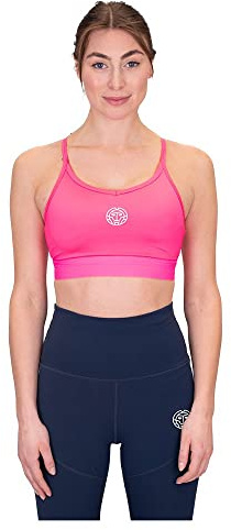 BIDI BADU Damen Crew Low Support Strappy Bra - pink, Größe:M