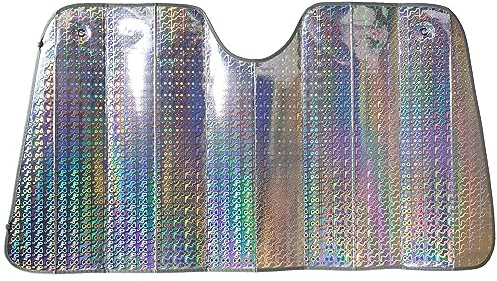 Pare Soleil Avant Interieur - Pliable et Epais - Hyper Isolant - ventouses et Sangles (130x70)