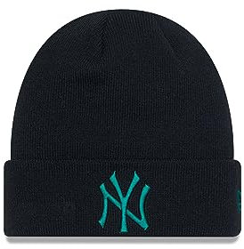New Era New York Yankees Fanartikel Mütze League Essential Cuff Knit Beanie Schwarz Grün Baseball - One-Size