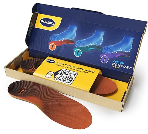 Dr. Scholl's® Custom Fit® Orthotics - Inserti a 3/4 di lunghezza, CF 720, personalizzati per piede e arco, sollievo immediato dal dolore per tutto il giorno, zona lombare, ginocchia, fascia plantare,