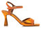 MARIAMARE Sandalias de tacón Mujer Sandalias de tacón 68439 Mujer | Sandalias de tacón Vestir | Cierre con Hebilla | 57161 | Metal Naranja