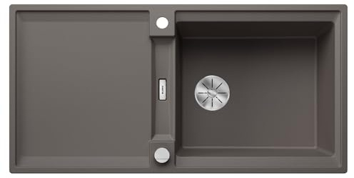 BLANCO ADIRA XL 6 S | Granitspüle aus SILGRANIT vulkangrau | [100x50x21,2 cm] | für 60 cm breite Unterschränke | Reinigungsfreundlich | Großes Becken | reversibel