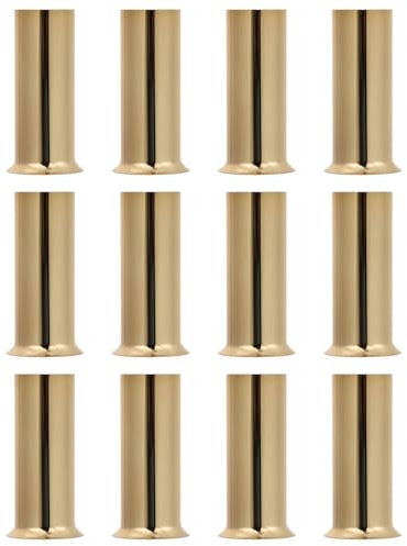 Amosfun 12pcs Couvre Douille De Lampe pour Lustre, Support Ampoule E27, Accessoires D'éClairage en Fer Doré, Installation Facile