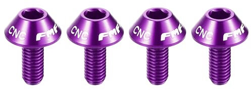 X AUTOHAUX 4 Pcs M5x12mm Bolts Screw for Bottle Cages for Mountain Bike Purple