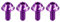 X AUTOHAUX 4 Pcs M5x12mm Bolts Screw for Bottle Cages for Mountain Bike Purple