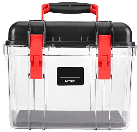 Dry Camera Lenses Storage Box, Camera Lens Dehumidifying Dry Box Dry Cabinet for Camera and Lenses for Camera Lens Electronic Equipment Storage (Black)