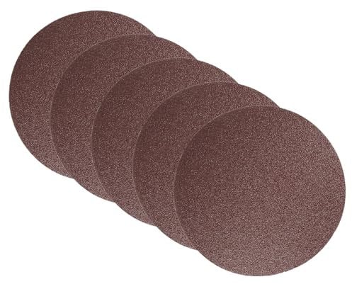CoCud Klett-Schleifscheiben, 8 Zoll 200 mm Schleifpapiere 40 Körnung Aluminiumoxid Flock-Schleifpapier - (Anwendungen: für Holz Metall Gipskarton), 5 Stück