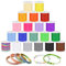 Swpeet Set di 20 corde in nylon multicolore, 20 m, in nylon, per braccialetti intrecciati, perline, collane, macramè, artigianato, vento chime, gioielli