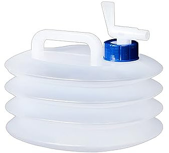 ZIDDAR Contenedor de agua al aire libre con grifo, cubo plegable portátil, gran capacidad, cubo de agua para acampar
