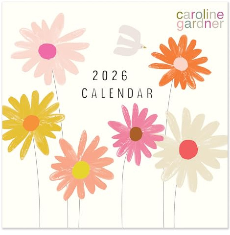 2026 Caroline Gardner Posie Square Wall Calendar