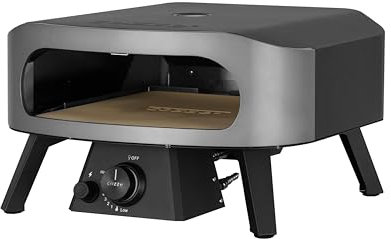Cozze 17 Gas Pizza Oven. Portable Pizza Oven with thermometer and pizza stone. Pizza's ready in 2 minutes.