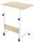 Acomoda Textil - Mesa Escritorio con Ruedas para Trabajar y Estudiar. Mesa Auxiliar Ajustable Multiusos para Dormitorio Salón y Cocina 40x60x65-89 cm. (Natural)