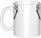 MKGOHLG Taza delgada de cerámica con estampado de zombi para capuchino, latte, cereales, yogur, leche, bebidas calientes o frías, horno de microondas