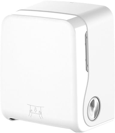 Autocut Handtuchrollenspender weiß matt – hochwertiger Papierhandtuchspender für Waschräume, Küchen & öffentliche Toiletten | Wandmontage