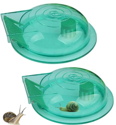 2 Stück Schneckenfalle Aquarium, Transparenter Schneckenfänger, Aquarium Schneckenfalle, Effiziente Schneckenentfernung für Aquarien und Gärten, Einfach zu Verwenden, Haltbares Design