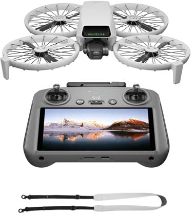 DJI Flip With RC 2 Screen Remote Controller, Follow Me Drone With 4K UHD Camera for Adults, Under 249 g, 3-Axis Gimbal Stabilization, 13km Video Transmission, Palm Takeoff, 31-Min Flight Time