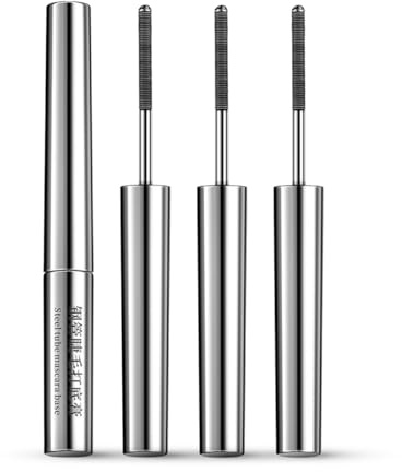 Iron Eye Mascara, 3D Curling Eyelash Iron Mascara mit metallbürste für ältere frauen, Bristleless metal eyelash brush, Schnell Trocknend und Wischfest (3PC, 30ml)