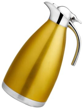 BIUDECO Bottiglia d Acqua in Acciaio Inossidabile Bollitore Termico da Pentola Isolata Doppio Strato Bottiglia Termica in Acciaio Inossidabile Contenitore per Acqua Isolato