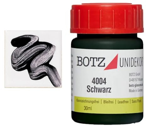 CREATIV DISCOUNT Botz Unidekor, Keramikfarbe, 36 ml (Schwarz)