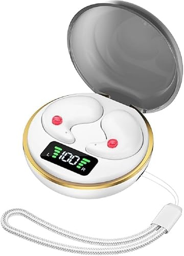 Cuffie Bluetooth,Cuffie per Dormire Senza Fili Invisibili,Bluetooth 5.4 Touch Control,Cuffie con Cancellazione del Rumore,for Side Sleepers,Usura Insensata,Impermeabili Ipx8,per iOS Samsung Android