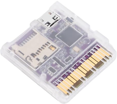 Elprico NDS Game Backup Device RP2040 Flash-Cartridge für DSi 3DS | 6 MB/s schnelles Laden, Open-Source-RP2040-MCU, unterstützt Homebrew, erkennt die Host-Konsole automatisch, USB-Kabel und