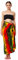 Ciffre Sarong Pareo Wickelrock Lunghi Dhoti Tuch Strandtuch Tribal Gecko Rasta Schal + Schnalle