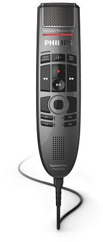 Philips SpeechMike SMP3700 Premium Touch Voice Recorder Microphone with Philips Dictation and Voice Recognition Software Ergonomic Design and Sensor Control Panel Operation Anthracite