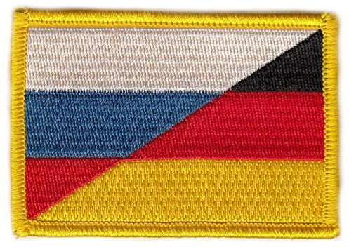 Flaggen Aufnäher Patch Deutschland/Russland Fahne Flagge