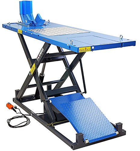 Pro-Lift-Montagetechnik 1000kg Scherenbühne, Motorradhebebühne, Elektroantrieb, MLP100HEJ, 02222