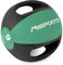 MSPORTS Medizinball Premium mit Griffe 1 – 10 kg – Professionelle Studio-Qualität Gymnastikbälle (9 kg - Smaragdgrün)