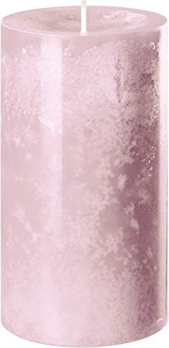 safe candle Trendkerze selbstverlöschend, 4 Stück, Höhe 13 cm/Ø 7 cm, 59 Std. Brenndauer (Antikrosa)