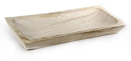 GICOS SRL Piatto Vassoio Rettangolare centrotavola Cucina in Legno 40 * 18 * 4 cm GDO-745027