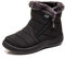 Stivali Donna Neve Stivaletti Impermeabili alla Caviglia Invernali Calzature Calde Vintage Chelsea Stivaletti (37 EU,1- Nero)