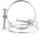 2 x 25 mm to 29 mm Double Wire Hose Clips Adjustable Hose Clamps for Filter Pump Water Pipe
