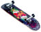muuwmi Skateboard King – ABEC 7 Chrome, Ahornholz 7-lagig, rutschfest, Deck 79x20 cm, PU-Rollen 50x30 mm, Double Kick