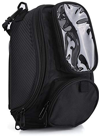Tankrucksack, schwarz Universal Motorrad Motorrad fahren Stark magnetisch wasserdicht Öl Kraftstoff Tankrucksack