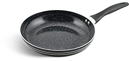 EB - 752 Induktionspfanne Klein, Bratpfanne 16cm, Kratzfest Small Pan, Keramik Marmor Beschichtet, PFOA Frei, für Gas-, Elektro- und Induktionsherde