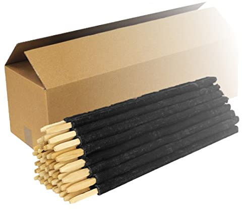 Nico Feuerwerk® 50 Stück Wachsfackeln, Brenndauer 90 Min. I hochwertige Fackeln aus Wachs mit Handschutz für Erwachsene & Kinder I Garten-Fackel für Outdoor Party, Event, Nacht-Wanderung