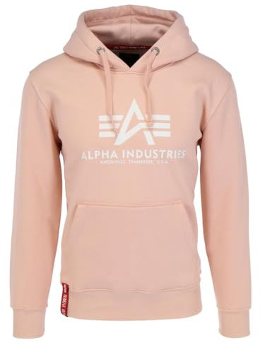 Alpha Industries Basic Hoody Kapuzensweat für Herren Pale Peach