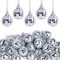 40 Stück Silber 5cm Spiegel Disco Ball,Hängendes Disco Licht,Glitzerkugel,Silber Discokugel,Weihnachtsbaum Hochzeit,Zuhause Geburtstag Party Dekoration