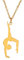 Amaxer Gymnastik-Halskette für Mädchen Cheerleader Cheerleading Eiskunstlauf Edelstahl Gymnastikschmuck Geschenke Anhänger Halskette für Turnerin Frauen Mädchen (Gymnastik-Styling 7-G)