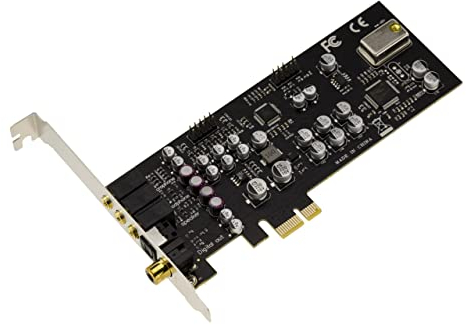 KALEA-INFORMATIQUE Scheda audio HiFi HD 7.1 24 bit 192KHz 100db su porta PCIe con chipset Cmedia Oxygen CM8828 / CM9882A - Profilo alto e basso